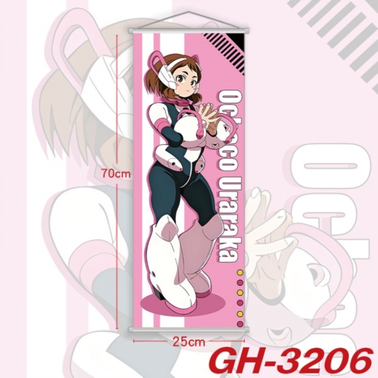 My Hero Academia Plastic Rod Cloth Small Hanging Canvas Painting Wall Scroll 25x70cm price for 5 pcs