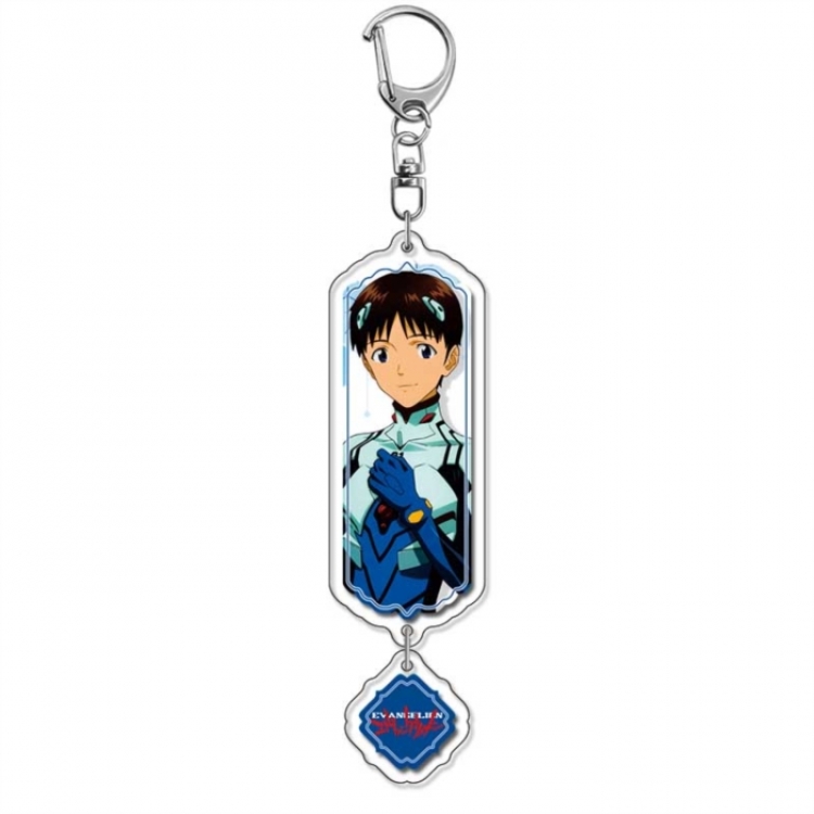 EVA  Anime peripheral acrylic keychain Long pendant 8.5cm price for 5 pcs
