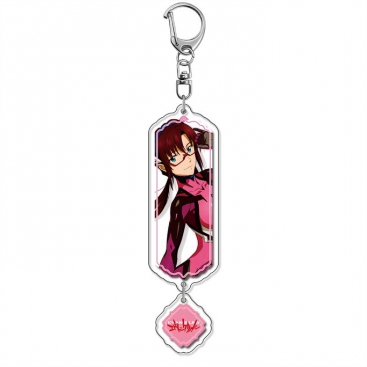 EVA  Anime peripheral acrylic keychain Long pendant 8.5cm price for 5 pcs