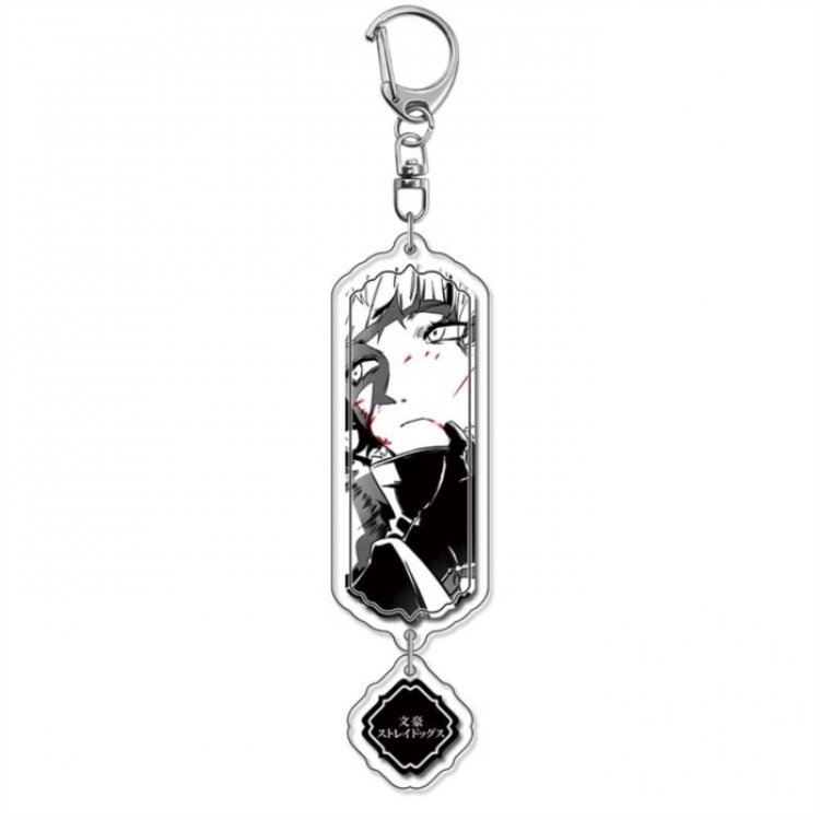 Bungo Stray Dogs Anime peripheral acrylic keychain Long pendant 8.5cm price for 5 pcs