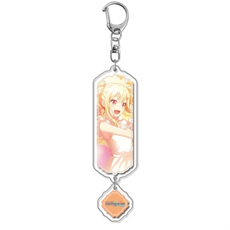 Hatsune Miku Anime peripheral acrylic keychain Long pendant 8.5cm price for 5 pcs