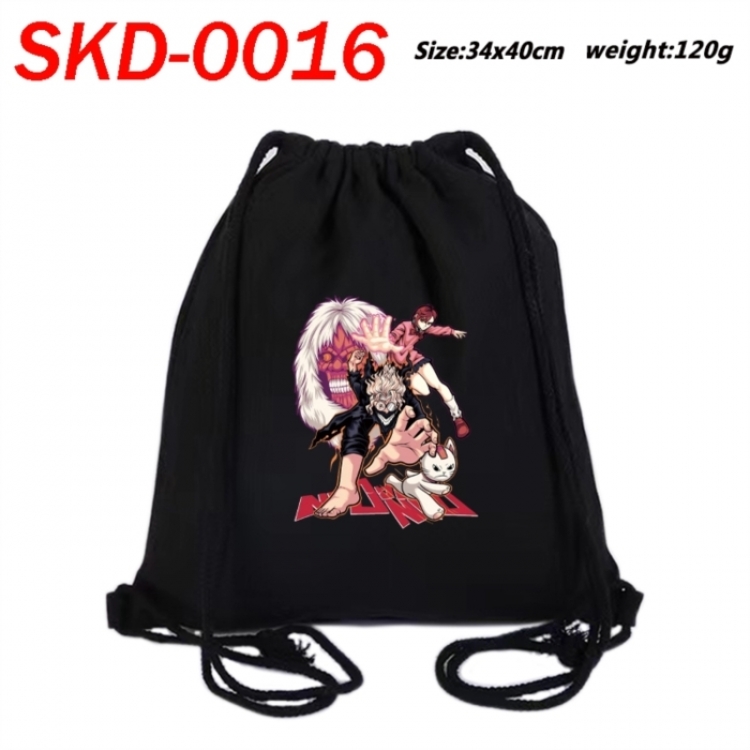 DANDADAN Anime themed Canvas Drawstring Backpack Tote Bag 34x40cm