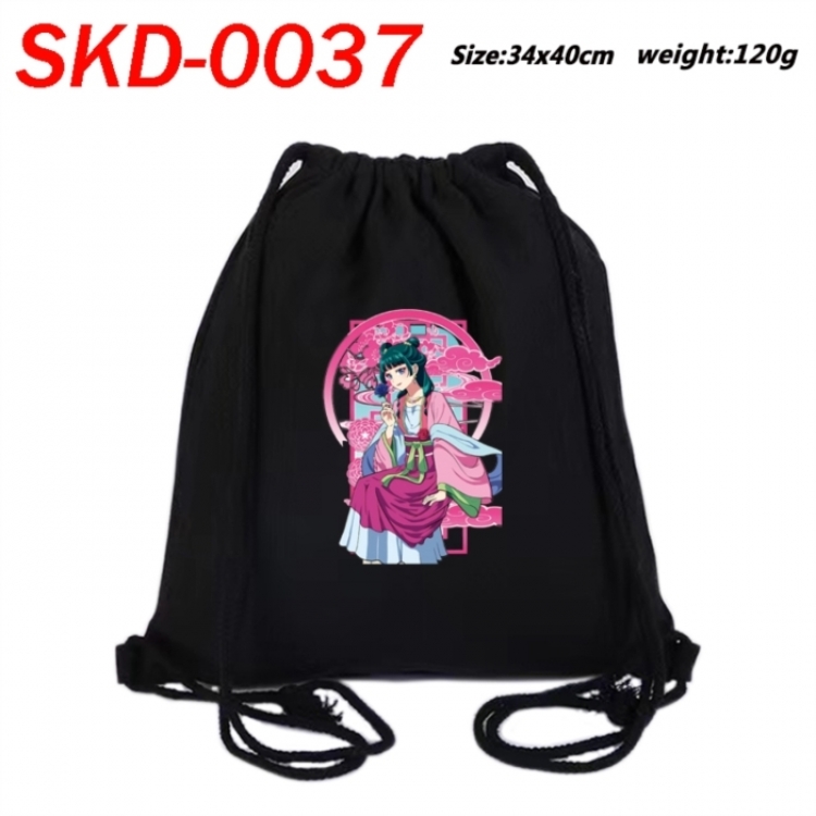 The Apothecary Diaries Hardware Anime themed Canvas Drawstring Backpack Tote Bag 34x40cm