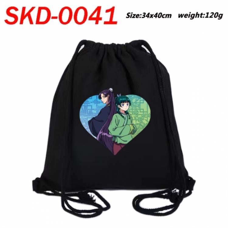 The Apothecary Diaries Hardware Anime themed Canvas Drawstring Backpack Tote Bag 34x40cm