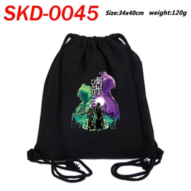 The Apothecary Diaries Hardware Anime themed Canvas Drawstring Backpack Tote Bag 34x40cm