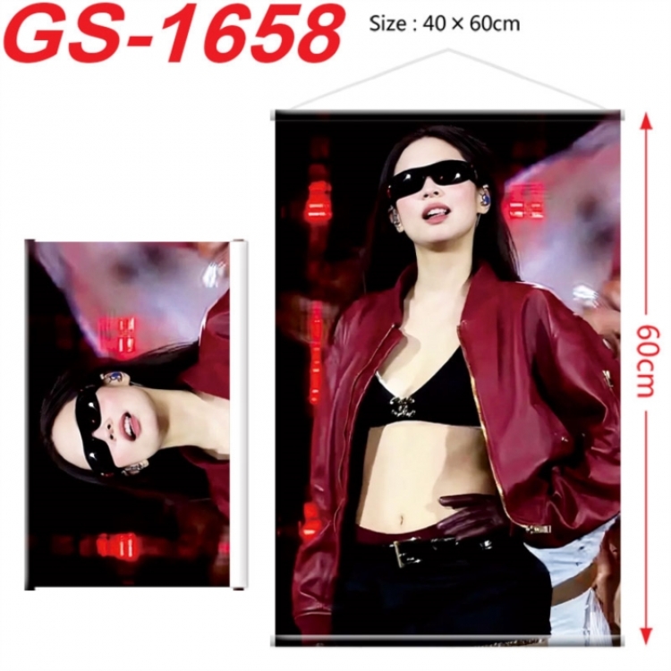 BLACK PINK Anime digital printing hanging rope hanging Wall Scroll 40x60cm