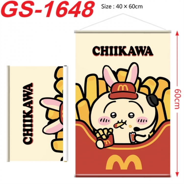 Chiikawa Anime digital printing hanging rope hanging Wall Scroll 40x60cm