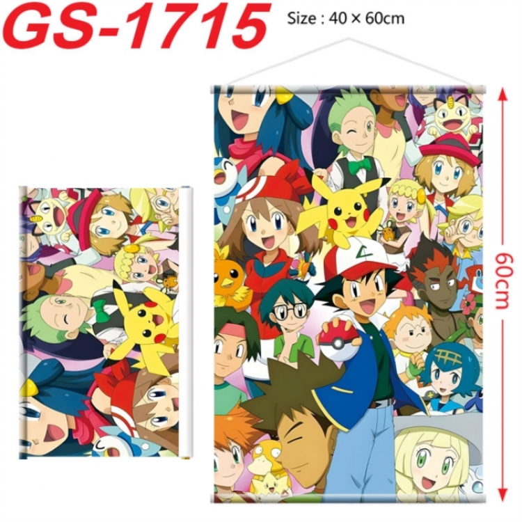 Pokemon Anime digital printing hanging rope hanging Wall Scroll 40x60cm