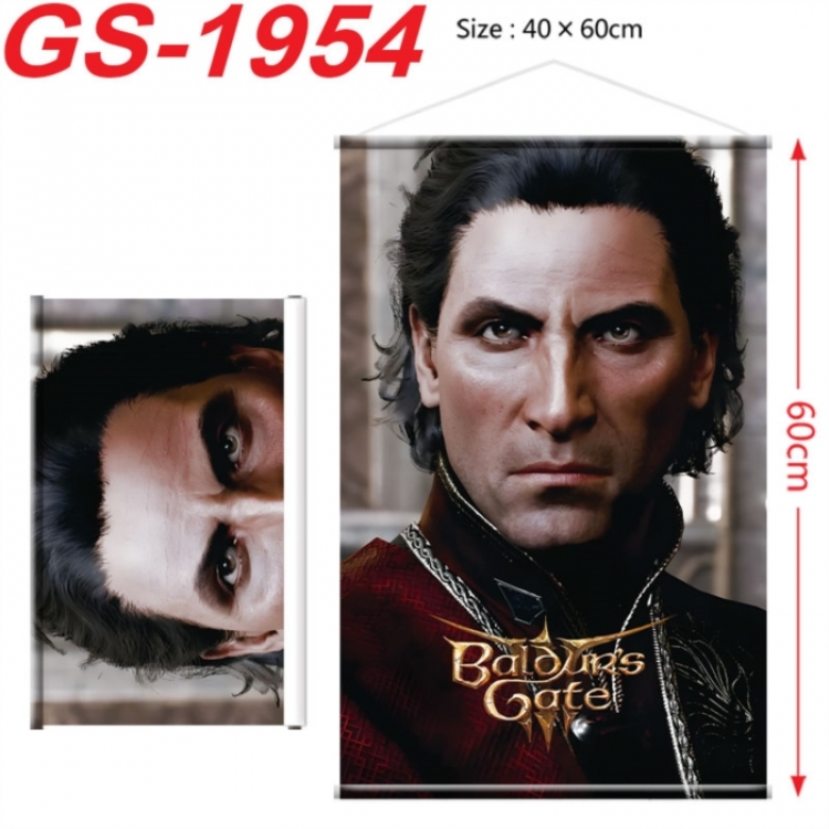 Baldur's Gate Anime digital printing hanging rope hanging Wall Scroll 40x60cm