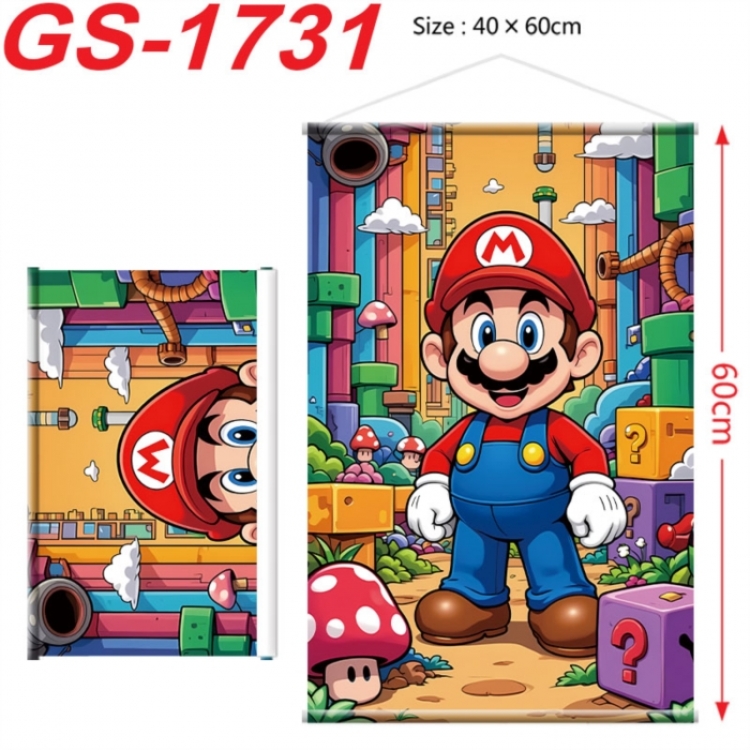 Super Mario Anime digital printing hanging rope hanging Wall Scroll 40x60cm
