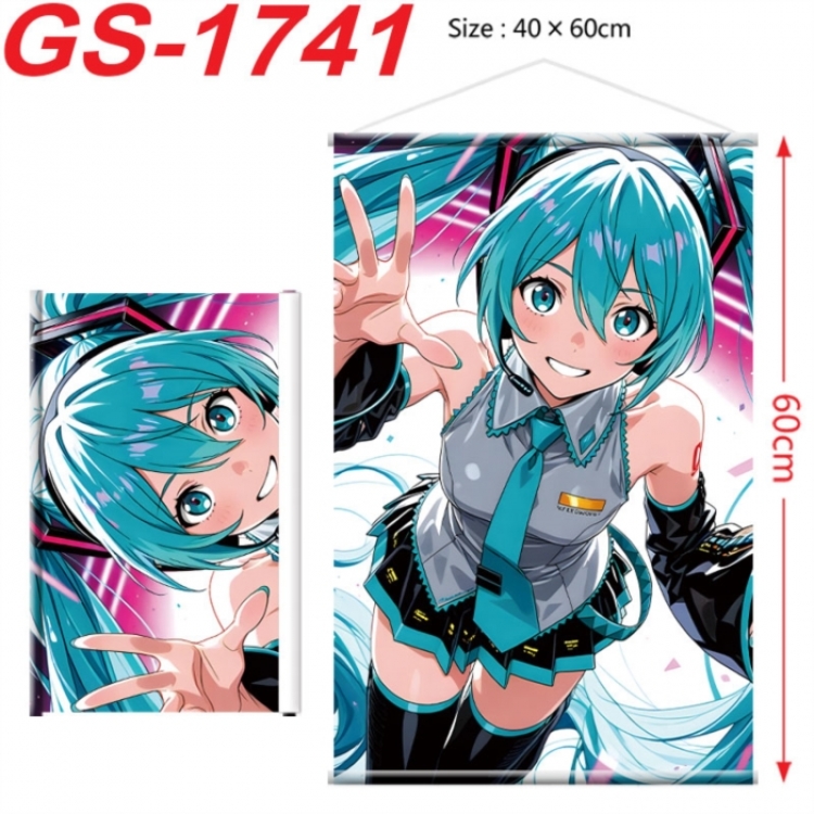 Hatsune Miku Anime digital printing hanging rope hanging Wall Scroll 40x60cm