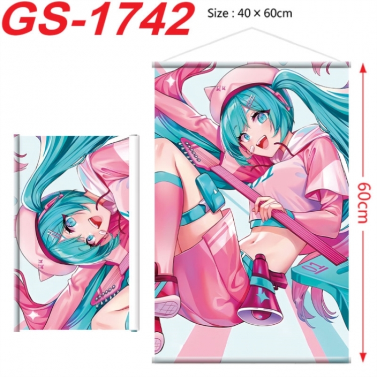 Hatsune Miku Anime digital printing hanging rope hanging Wall Scroll 40x60cm