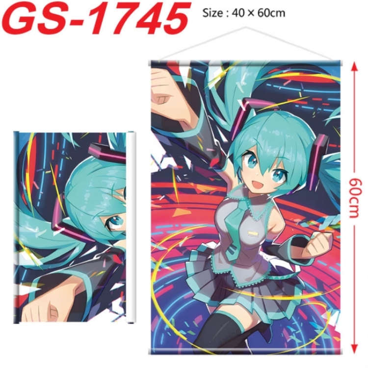 Hatsune Miku Anime digital printing hanging rope hanging Wall Scroll 40x60cm