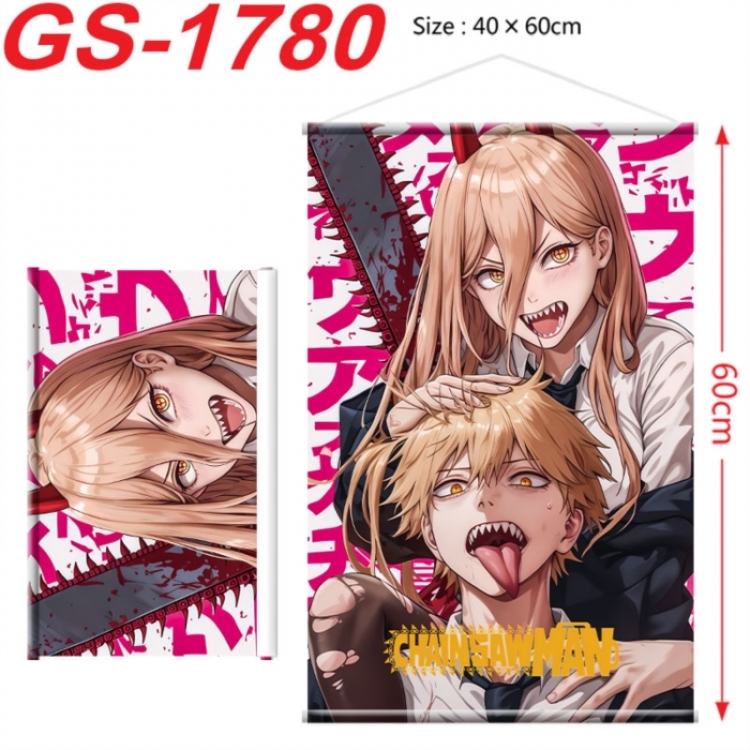 Chainsaw Man Anime digital printing hanging rope hanging Wall Scroll 40x60cm