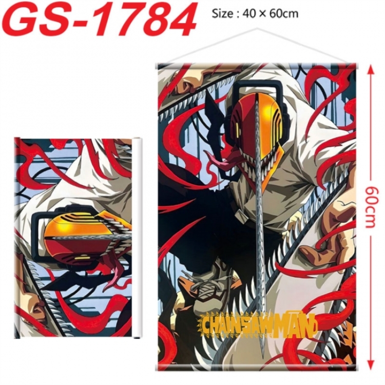 Chainsaw Man Anime digital printing hanging rope hanging Wall Scroll 40x60cm