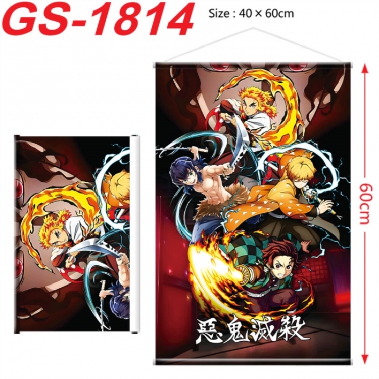 Demon Slayer Kimets Anime digital printing hanging rope hanging Wall Scroll 40x60cm
