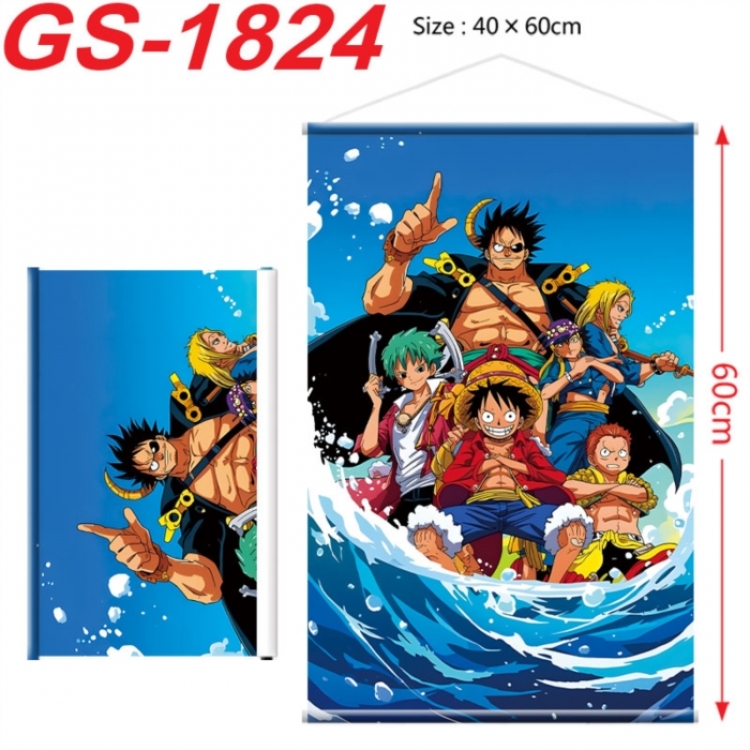 One Piece Anime digital printing hanging rope hanging Wall Scroll 40x60cm