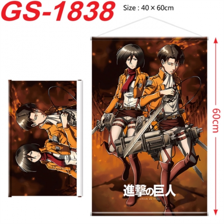 Shingeki no Kyojin Anime digital printing hanging rope hanging Wall Scroll 40x60cm