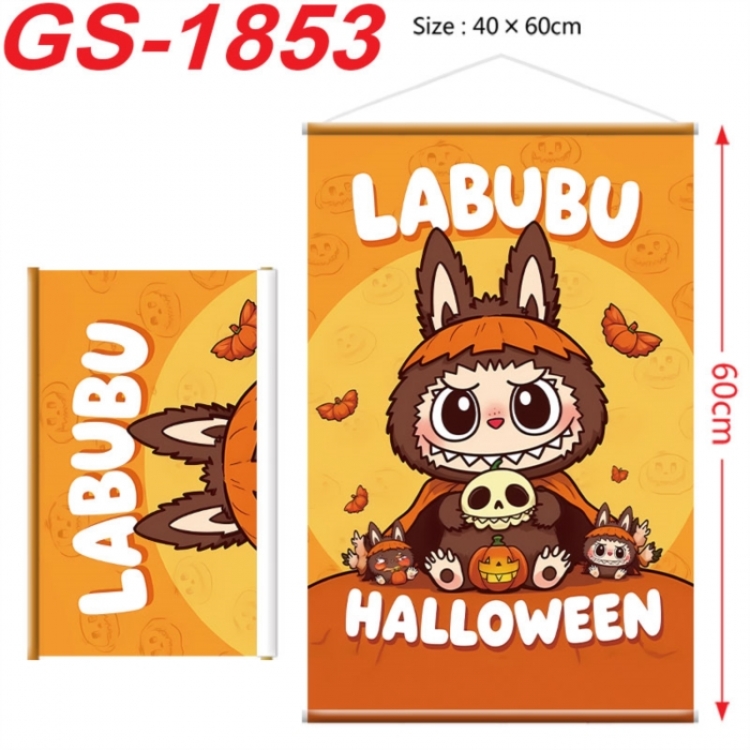 Labubu Anime digital printing hanging rope hanging Wall Scroll 40x60cm