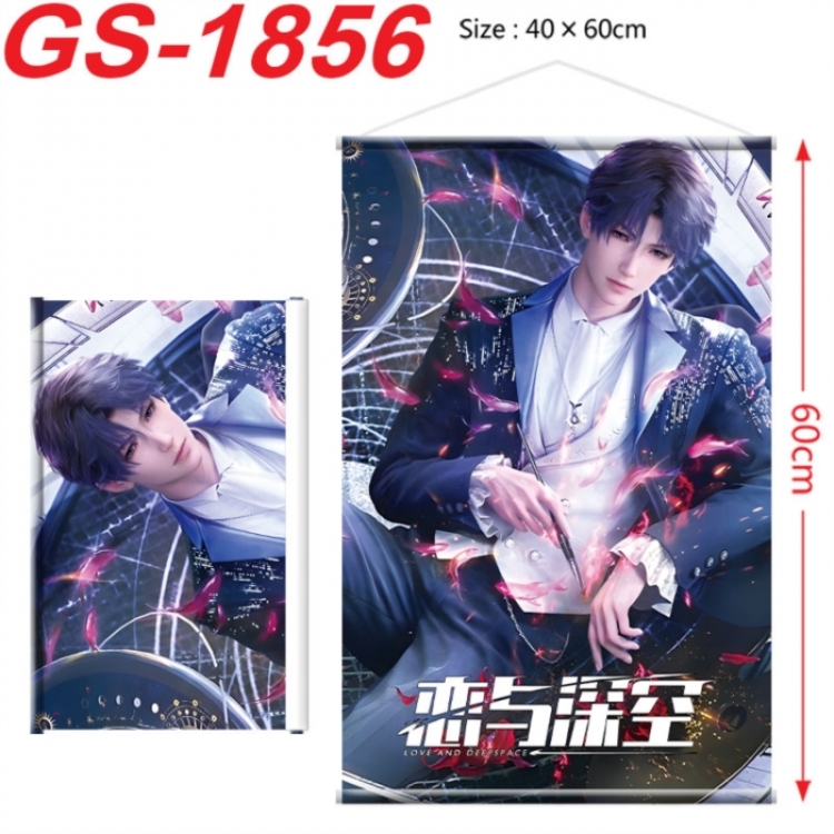 Love and Deepspac Anime digital printing hanging rope hanging Wall Scroll 40x60cm