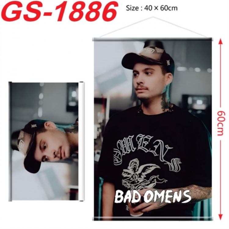 Bad Omens  Anime digital printing hanging rope hanging Wall Scroll 40x60cm