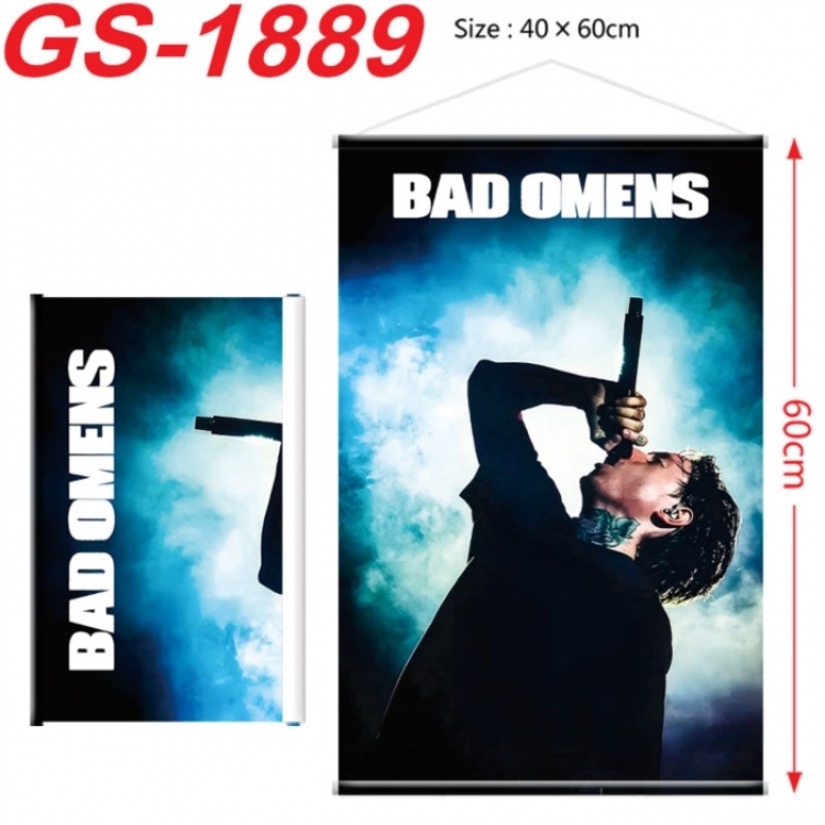 Bad Omens  Anime digital printing hanging rope hanging Wall Scroll 40x60cm