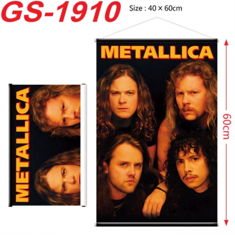 Metallica Anime digital printing hanging rope hanging Wall Scroll 40x60cm