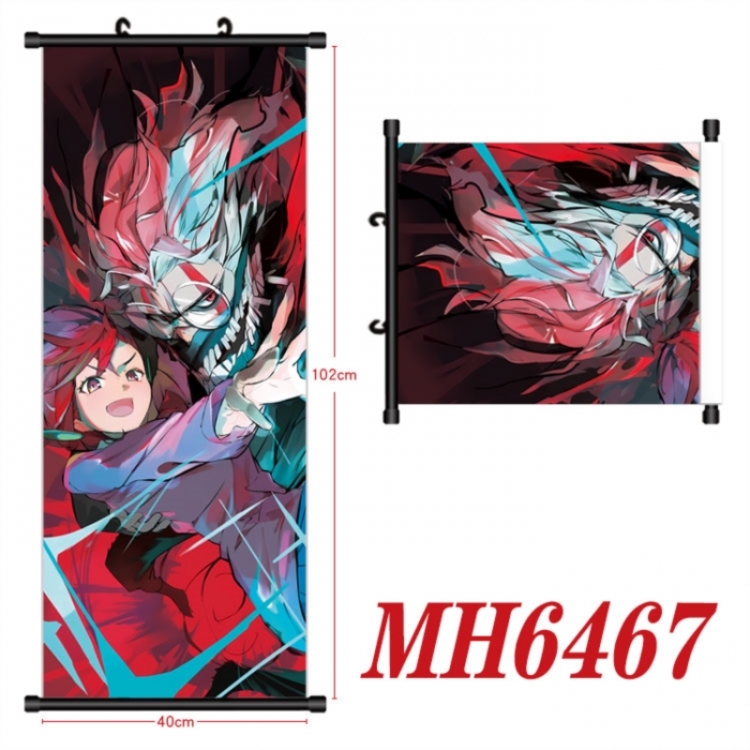 DANDADAN Anime black Plastic rod Cloth painting Wall Scroll 40X102CM 