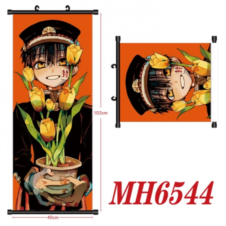 Toilet-bound Hanako-kun Anime black Plastic rod Cloth painting Wall Scroll 40X102CM 