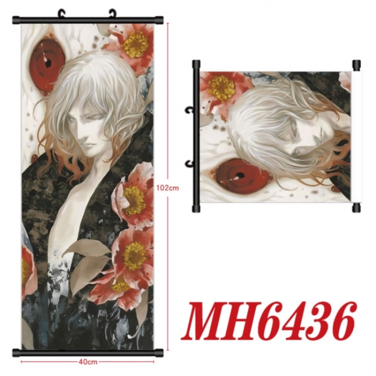 CASTLEVANIA Anime black Plastic rod Cloth painting Wall Scroll 40X102CM 