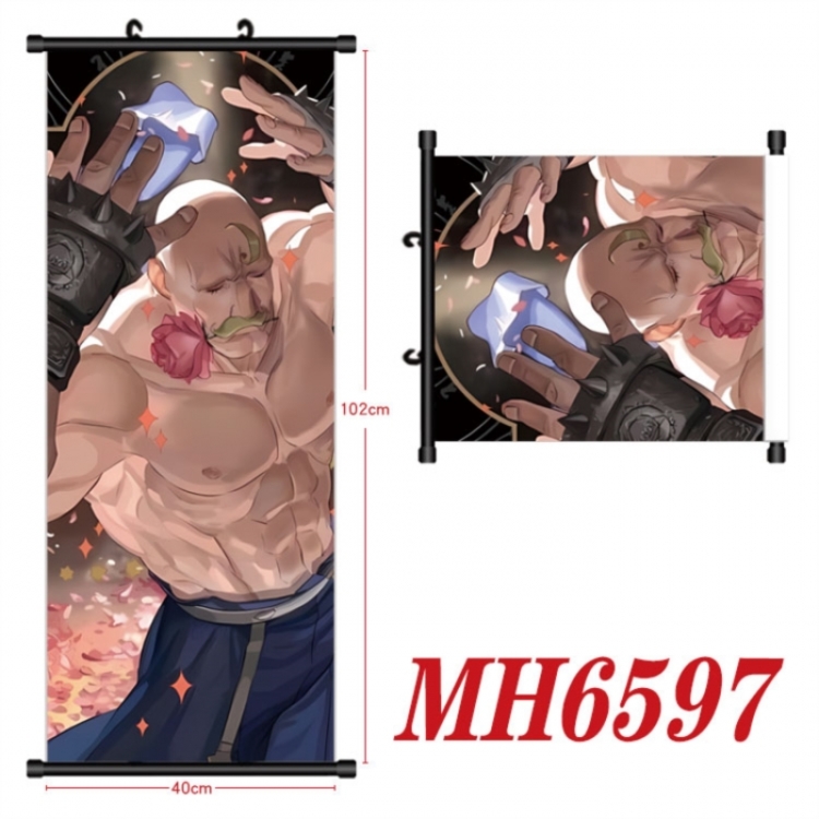 Fullmetal Alchemist Anime black Plastic rod Cloth painting Wall Scroll 40X102CM