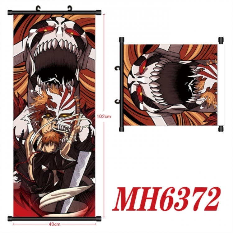 Bleach Anime black Plastic rod Cloth painting Wall Scroll 40X102CM