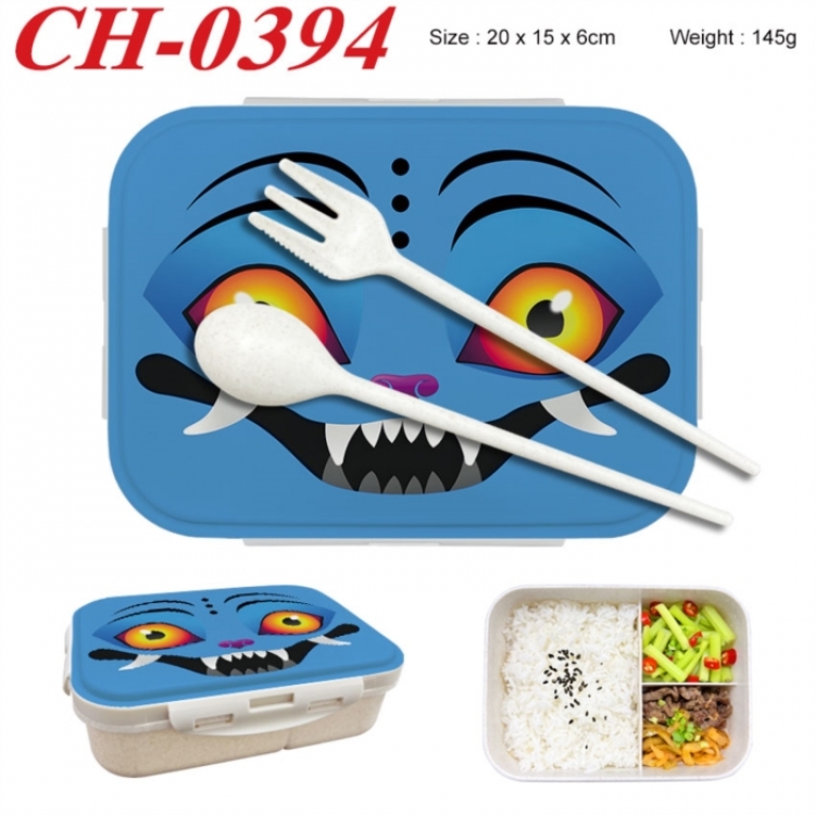 K-Pop Demon Hunters Anime themed UV printed student lunch box 20x15x6cm 145g