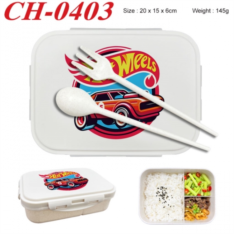 Hot wheels Anime themed UV printed student lunch box 20x15x6cm 145g