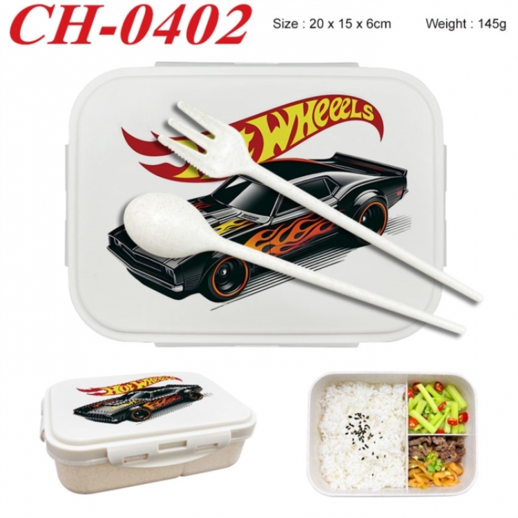 Hot wheels Anime themed UV printed student lunch box 20x15x6cm 145g