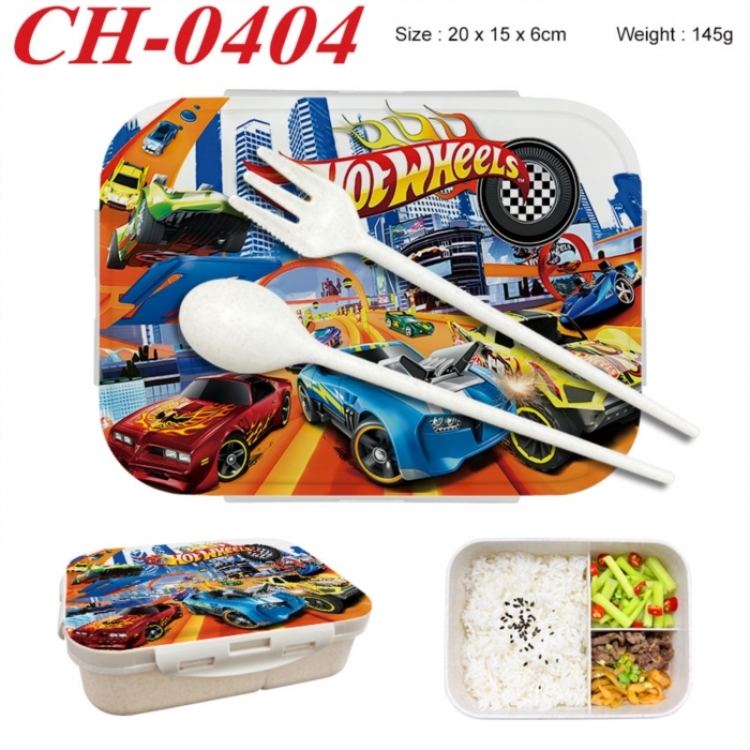 Hot wheels Anime themed UV printed student lunch box 20x15x6cm 145g