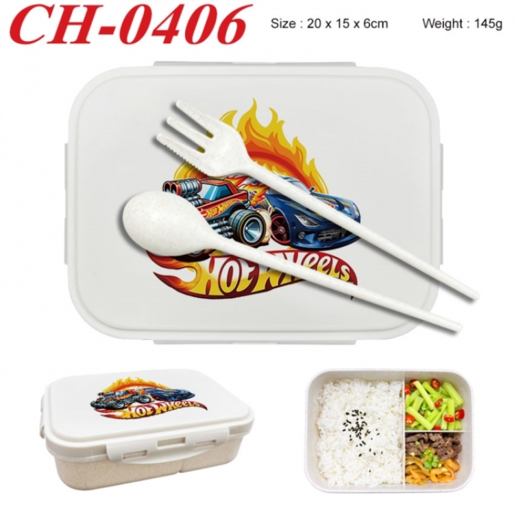 Hot wheels Anime themed UV printed student lunch box 20x15x6cm 145g