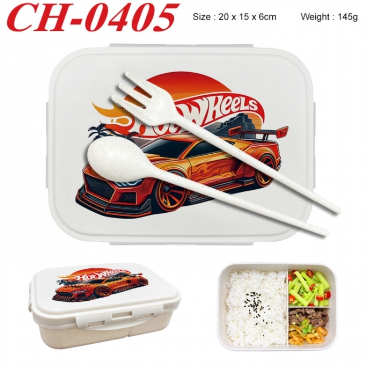 Hot wheels Anime themed UV printed student lunch box 20x15x6cm 145g