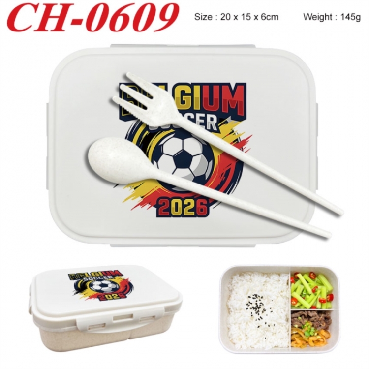 WORLD CUP  Anime themed UV printed student lunch box 20x15x6cm 145g