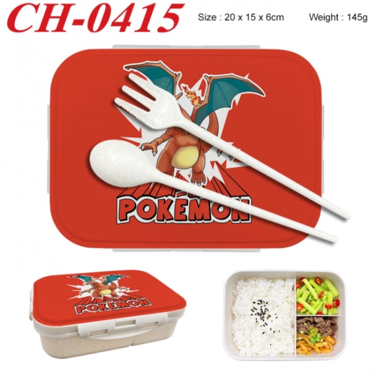 Pokemon Anime themed UV printed student lunch box 20x15x6cm 145g