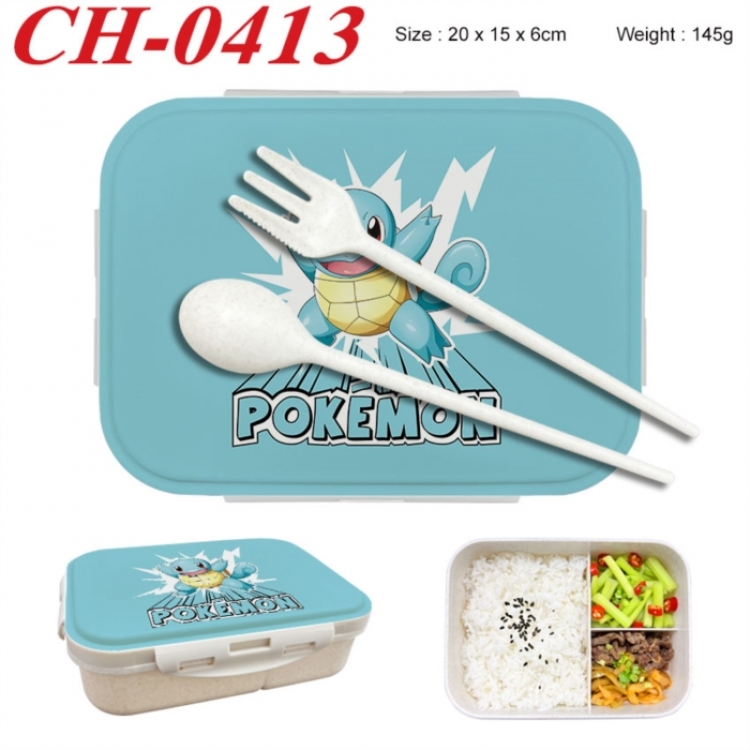 Pokemon Anime themed UV printed student lunch box 20x15x6cm 145g