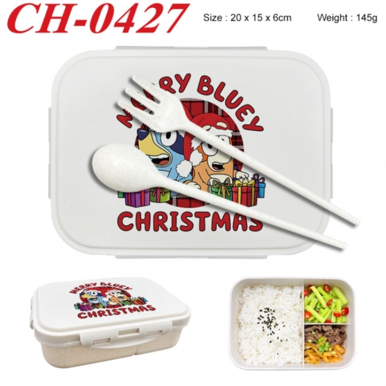 Bluey Anime themed UV printed student lunch box 20x15x6cm 145g