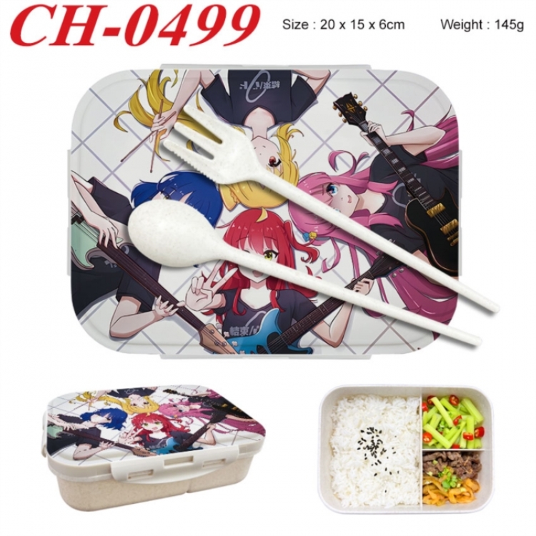BOCCHI THE ROCK! Anime themed UV printed student lunch box 20x15x6cm 145g