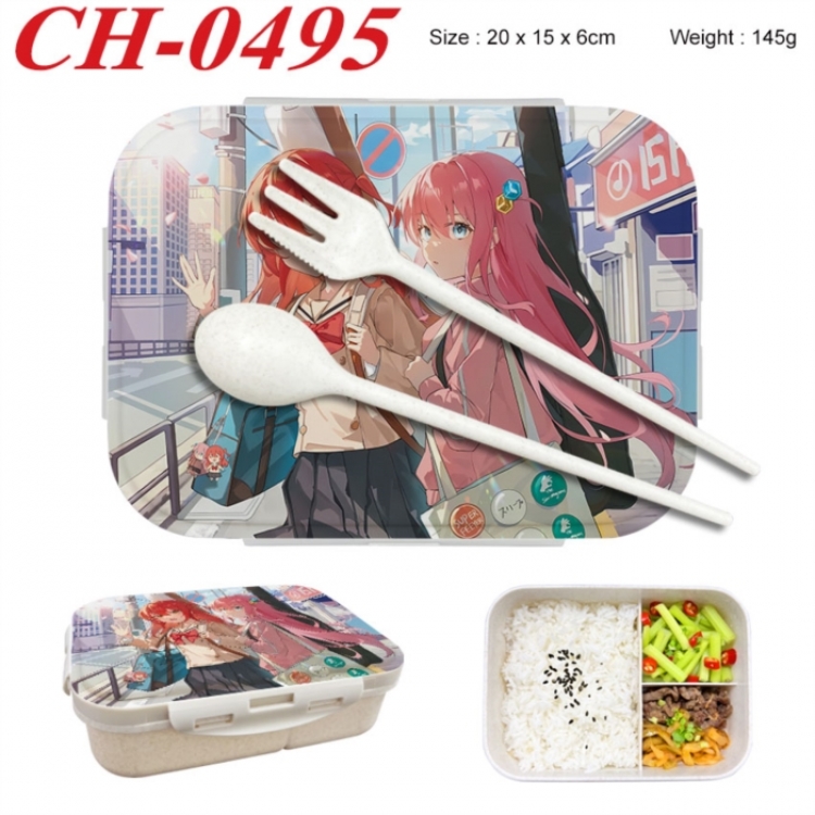 BOCCHI THE ROCK! Anime themed UV printed student lunch box 20x15x6cm 145g
