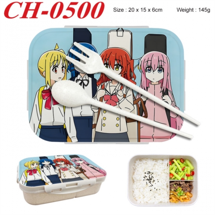 BOCCHI THE ROCK! Anime themed UV printed student lunch box 20x15x6cm 145g