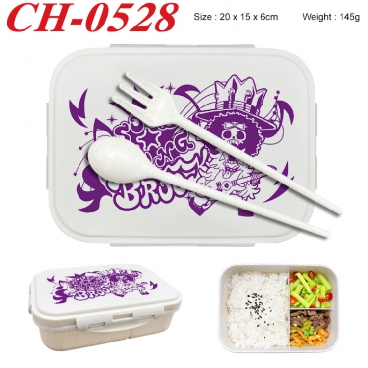 One Piece Anime themed UV printed student lunch box 20x15x6cm 145g