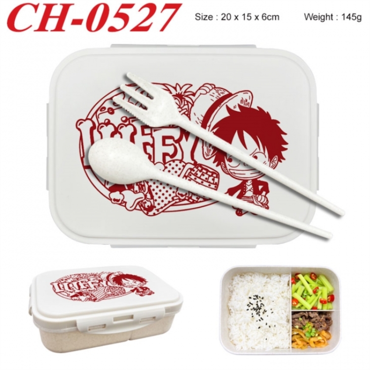 One Piece Anime themed UV printed student lunch box 20x15x6cm 145g