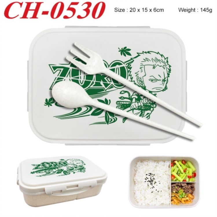 One Piece Anime themed UV printed student lunch box 20x15x6cm 145g