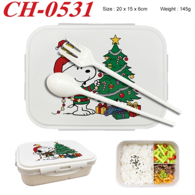 snoopy Anime themed UV printed student lunch box 20x15x6cm 145g