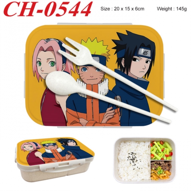 Naruto Anime themed UV printed student lunch box 20x15x6cm 145g